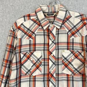 Salt Valley Western Pearl Snap Shirt Size S Long Sleeve Rodeo Cowboy Ranch